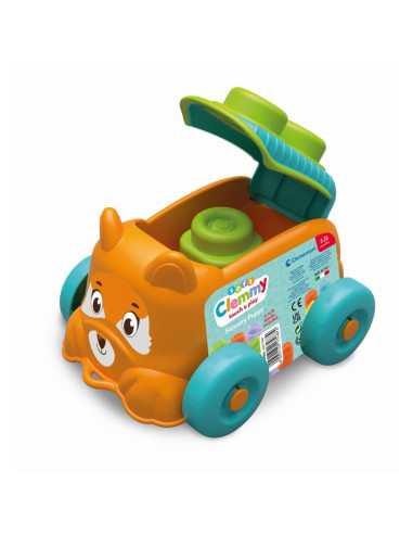 CL17487,Clementoni - Jucarie educationala Soft Clemmy catel portocaliu cu cuburi moi
