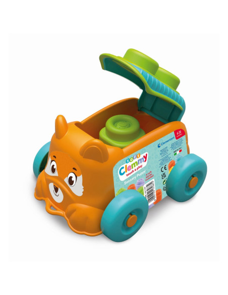 CL17487,Clementoni - Jucarie educationala Soft Clemmy catel portocaliu cu cuburi moi