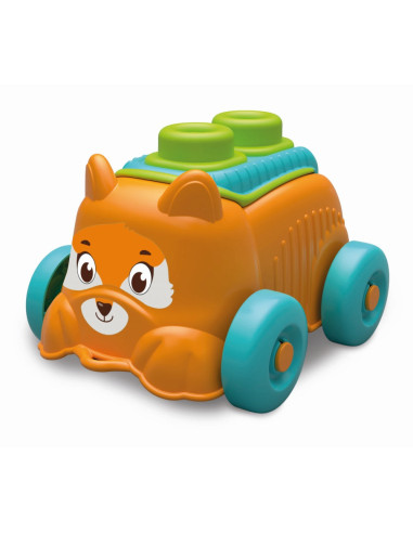 CL17487,Clementoni - Jucarie educationala Soft Clemmy catel portocaliu cu cuburi moi