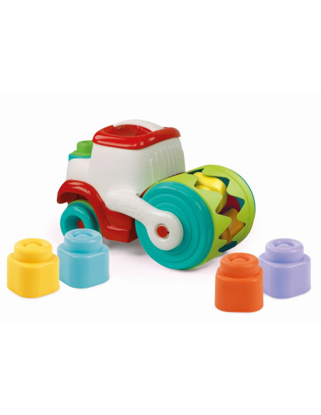 CL17495,Clementoni - Jucarie educationala Soft Clemmy compactor de cuburi pentru dezvoltarea senzoriala si motorie a copiilor