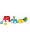 CL17961,Clementoni - Jucarie educationala Soft Clemmy tren senzorial pentru dezvoltarea senzoriala si motorie a copiilor