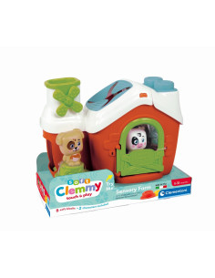 CL17993,Clementoni - Jucarie educationala Soft Clemmy ferma senzoriala pentru dezvoltarea senzoriala si motorie a copiilor