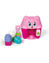 CL17768,Clementoni - Jucarie educationala Soft Clemmy cos Pisicuta cu cuburi de constructie moi si lavabile