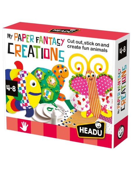 HE54198,Headu - Set de creatie animale amuzante 4-8 ani