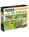HE59087,Headu - Puzzle si stickere Ferma cu 48 piese