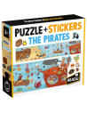 HE59155,Headu - Puzzle Pirati cu peste 200 de stickere ce se pot repozitiona