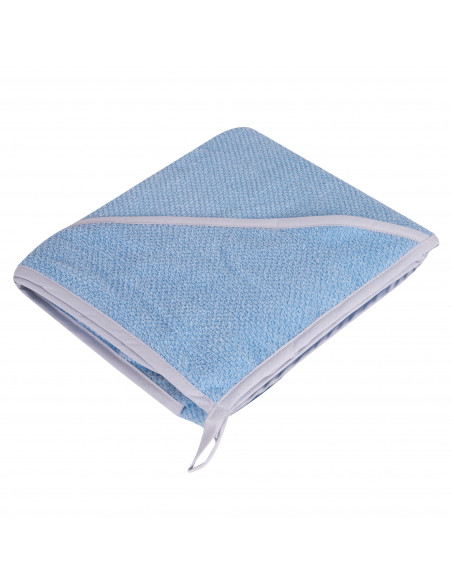Prosop din 100% bumbac cu gluga, Blue, 100 x 100 cm,p_bum_blue