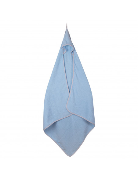 Prosop din 100% bumbac cu gluga, Blue, 100 x 100 cm,p_bum_blue
