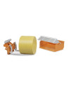 BR02353,Bruder - Accesorii pentru tractor Lada de incarcare furci si un balot rotund