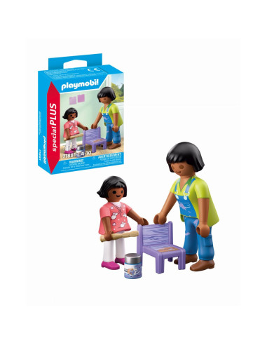 PM71881,Playmobil - Figurina mesterita cu fetita