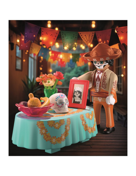 PM71879,Playmobil - Figurina mexicana ziua mortilor