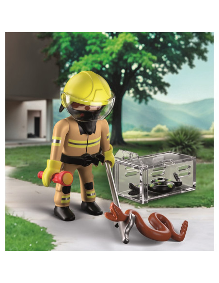 PM71882,Playmobil - Figurina salvator de serpi