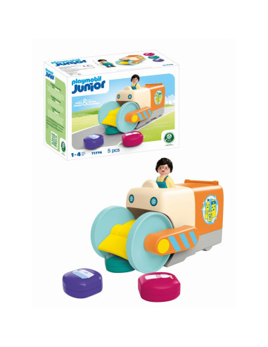PM71774,Playmobil - Junior dezvoltare prin joaca Vehicul de colectare a gunoiului