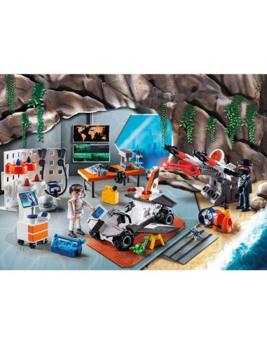PM9263,Playmobil - Calendar de Craciun cu 24 de surprize - atelierul spionilor