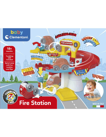 CL17559,Clementoni - Statie de pompieri pentru masinutele de acrobatii