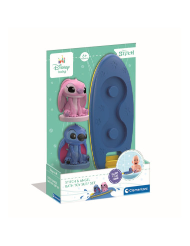 CL17627,Clementoni - Placa de surf plutitoare cu figurine Stitch si Angel