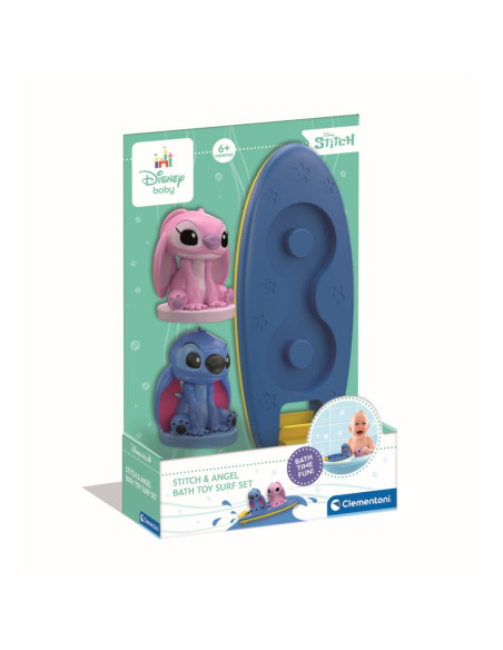 CL17627,Clementoni - Placa de surf plutitoare cu figurine Stitch si Angel