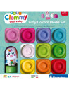 CL17630,Clementoni - Set de joaca educational Soft Clemmy Unicorn cu 10 cuburi de constructie moi si lavabile