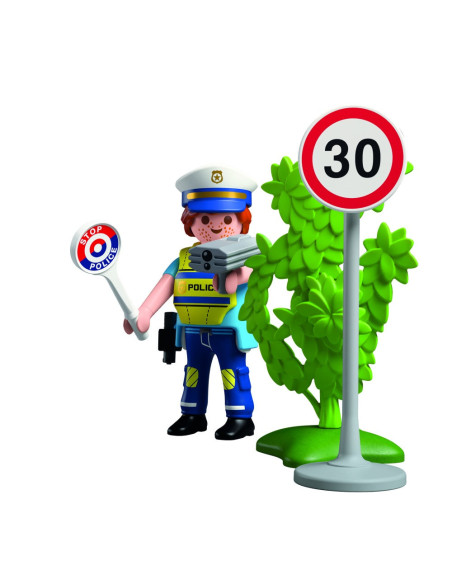 PM72029,Playmobil - Figurina politist cu radar