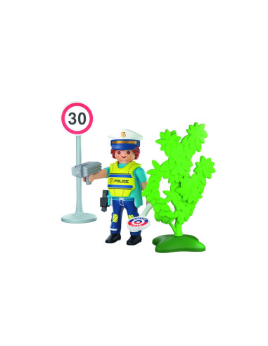 PM72029,Playmobil - Figurina politist cu radar