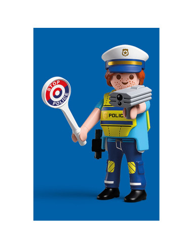 PM72029,Playmobil - Figurina politist cu radar