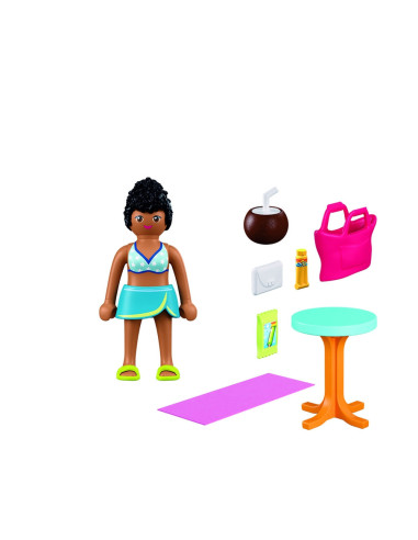 PM72032,Playmobil - Figurina femeie in vacanta la plaja