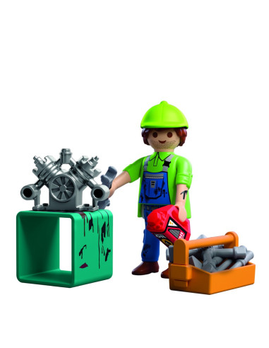 PM72031,Playmobil - Figurina mecanic cu accesorii