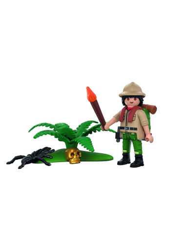 PM72033,Playmobil - Figurina aventurier cu accesorii