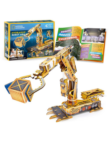 CUDS1092h,Cubic Fun - Puzzle 3D brat robotic hidraulic 185 piese