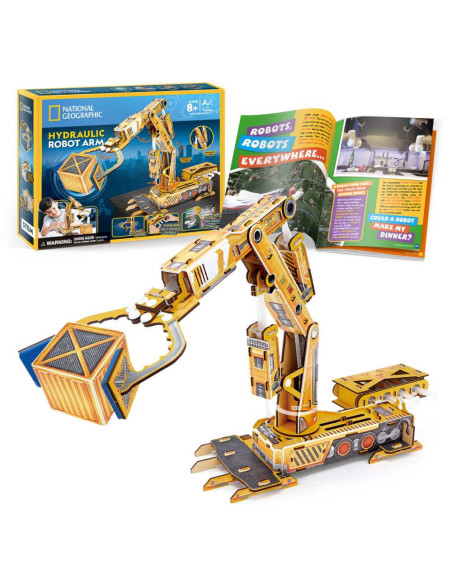 CUDS1092h,Cubic Fun - Puzzle 3D brat robotic hidraulic 185 piese