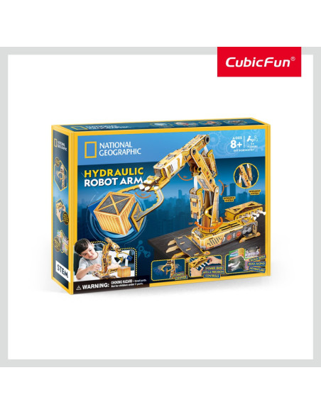 CUDS1092h,Cubic Fun - Puzzle 3D brat robotic hidraulic 185 piese