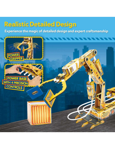 CUDS1092h,Cubic Fun - Puzzle 3D brat robotic hidraulic 185 piese