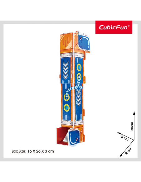 CUDS1116h,Cubic Fun - Puzzle 3D periscop 10 piese