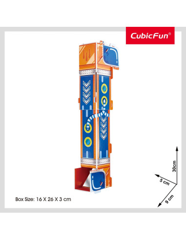 CUDS1116h,Cubic Fun - Puzzle 3D periscop 10 piese