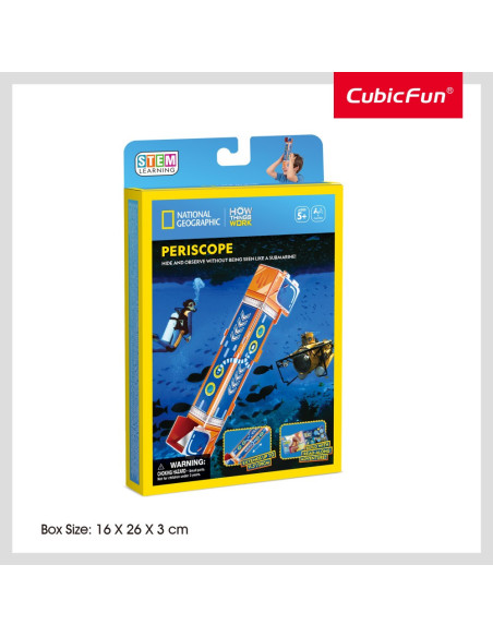 CUDS1116h,Cubic Fun - Puzzle 3D periscop 10 piese
