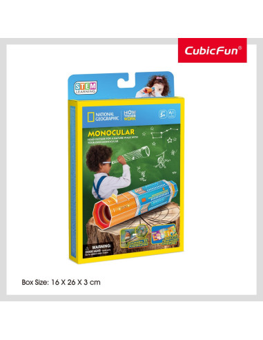 CUDS1122h,Cubic Fun - Puzzle 3D monocular 14 piese