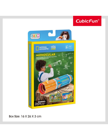 CUDS1122h,Cubic Fun - Puzzle 3D monocular 14 piese