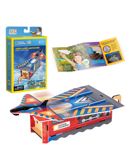 CUDS1115h,Cubic Fun - Puzzle 3D lansator de avioane 53 piese