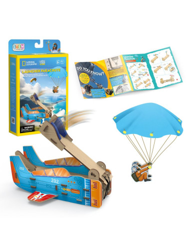 CUDS1120h,Cubic Fun - Puzzle 3D lansator de parasute 48 piese