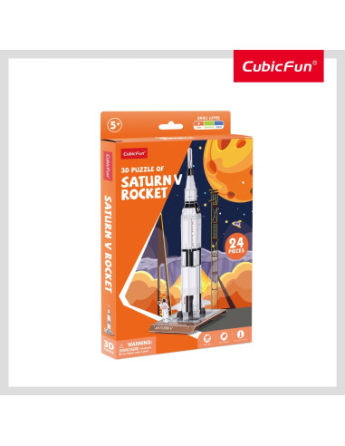 CUW3198,Cubic Fun - Puzzle 3D Saturn V 24 piese