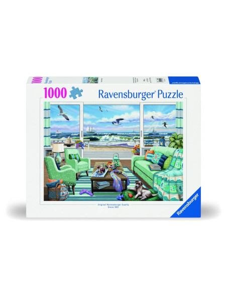 RVSPA00553,Ravensburger - Puzzle vedere la plaja 1000 piese design nou