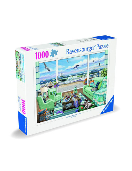 RVSPA00553,Ravensburger - Puzzle vedere la plaja 1000 piese design nou