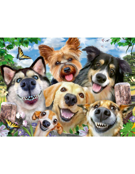 RVSPA00532,Ravensburger - Puzzle selfie cu catelusi 500 piese design nou