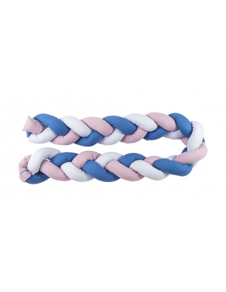 Protectie laterala patut bebe, Bumper impletit, Inchidere