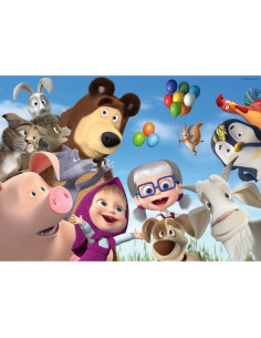 RVSPC03133,Ravensburger - Puzzle mare de podea Masha si ursul 24 piese 2