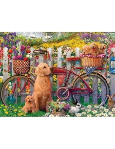 RVSPA00209,Ravensburger - Puzzle catelusi pe bicicleta 500 piese design nou 2
