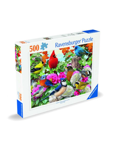 RVSPA00147,Ravensburger - Puzzle pasari 500 piese design nou