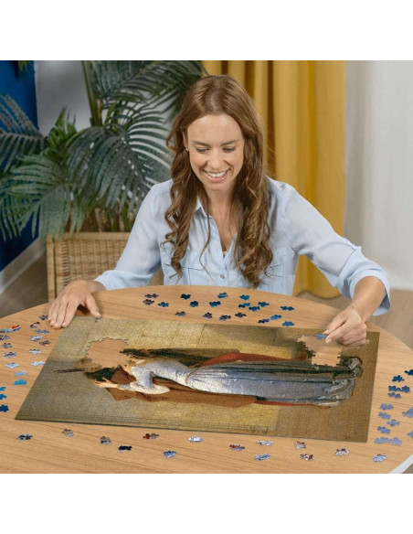 RVSPA00061,Ravensburger - Puzzle Hayez sarutul 1000 piese design nou