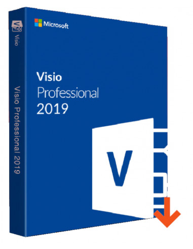 Licenta retail Microsoft Visio Professional 2019 Electronic