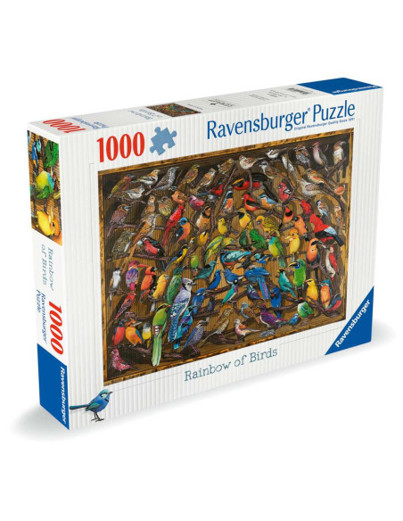RVSPA00281,Ravensburger - Puzzle curcubeu de pasari 1000 piese design nou